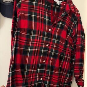 Old Navy Red Plaid Women’s Flannel